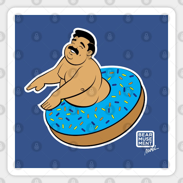 CHUNKIN' DONUTS Magnet by BEarMUSEMENT